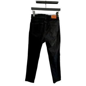Sézane Black Skinny Jeans FR 38 Organic Cotton Stretch Denim French Style